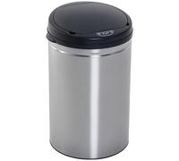HOMCOM Contenedor Papelera Baño 30L Acero Inoxidable