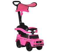 HOMCOM Correpasillos para Niños con Licencia Mercedes G350 Coche Correpasillos para Niños de 1-3 Años con Bocina Capota Extraíble y Barandilla Carga 25 kg 85,5x40,5x95 cm Rosa