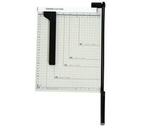 Homcom Cortador de Papel A4 Guillotina Profesional Capacidad 12 Hojas con Regla
