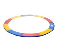 HOMCOM Cubierta de Protección Acolchada Borde de Seguridad para Trampolines Cama Elástica con Diámetro Ø244 cm Multicolor
