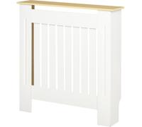 HOMCOM Cubre Radiadores 78x19x83 cm Cubierta para Radiador de MDF Cubreradiador para Salón Dormitorio Pasillo Blanco