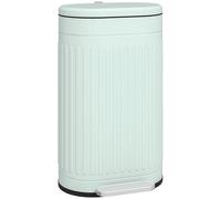 HOMCOM Cubo de basura 30L con pedal y tapa, cubo interior extraíble, función de cierre suave, 36,5 x 31,2 x 60,8 cm, verde