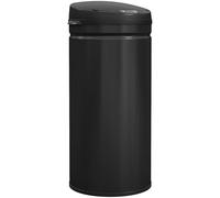 HOMCOM Cubo de basura con sensor 42L de acero inoxidable automático silencioso con tapa de cierre suave, sensor de movimiento, resistente a huellas dactilares, para oficina, dormitorio, cocina, color