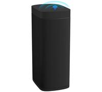 HOMCOM Cubo de basura de cocina con sensor de movimiento, 50 L, resistente a las huellas dactilares, para cocina, dormitorio, oficina, color negro