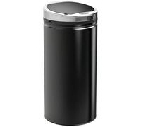 HOMCOM Cubo de Basura Sensor 42L, Cubo de Basura Eléctrico Automático con Tapa, Inoxidable, para Baño, Oficina, Cocina, Comedor, Acero, Negro