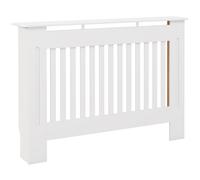 HOMCOM Cubre Radiadores Cubierta de Radiador Moderna Cubreradiador de MDF para Sala de Estar Dormitorio 112x19x81cm Blanco