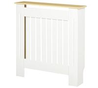 HOMCOM Cubre Radiadores 78x19x83 cm Cubierta para Radiador de MDF Cubreradiador para Salón Dormitorio Pasillo Blanco