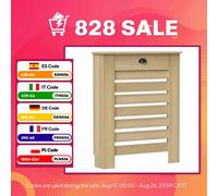 HOMCOM Cubre Radiadores con Cajón Cubreradiador de MDF Cubierta para Radiador para Salón Dormitorio Pasillo 78x19x95,5 cm Roble marrón