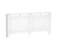 HOMCOM Cubre Radiadores Cubierta de Radiador Moderna 172x19x81 cm Cubreradiador de MDF para Sala de Estar Dormitorio Blanco
