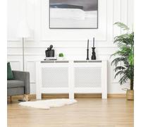 HOMCOM Cubre Radiadores Cubierta para Radiador Moderna 151,5x19x82cm Blanco