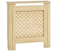 HOMCOM Cubre Radiadores Cubierta para Radiador de MDF 78x19x82 cm Roble