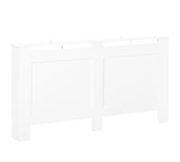 HOMCOM Cubreradiador de MDF Cubierta para Radiador con Listones para Salón Dormitorio Pasillo 151,5x19x82 cm Blanco