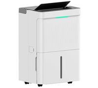 HOMCOM Deshumidificador 35L/día Depósito 5,5L Silencioso 3 Modos Blanco