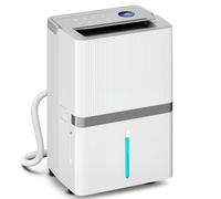 HOMCOM Deshumidificador 35L/Día para 40-90 ㎡ Luz Indicador de Humedad Depósito 5,5 Litros Drenaje Continuo Temporizador 24H