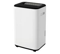 HOMCOM Deshumidificador para Casa Compacto para Sótano y Bodega 20L/día 3 Modos 2 Velocidades Temporizador 33,5x26x53 cm Blanco Aosom España