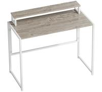 HOMCOM Escritorio de ordenador plegable con soporte para pantalla, para dormitorio, espacios pequeños, 100 x 48 x 87,5 cm, madera natural Aosom España