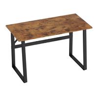 HOMCOM Escritorio Industrial 120x60x76 cm Mesa de Ordenador Patas de Acero para Casa Oficina Estudio Marrón Rústico Aosom España