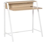 Homcom Escritorio para Ordenador con Encimera Roble/Blanco 84x45x85cm