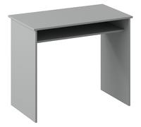 HOMCOM Escritorio para ordenador sobrio depurado compacto con 1 balda, tablero de partículas, dim. 90l x 50P x 74H cm, gris Aosom España