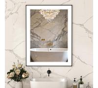 Homcom Espejo De Baño Con Luz Led 80x60 Cm Función Antivaho