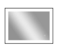 HOMCOM Espejo de Baño con Luz LED 80x60 cm Espejo de Pared con 3 Colores de Luz Función Antivaho Función de Memoria Interruptor Táctil Horizontal/Vertical IP44