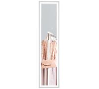 HOMCOM Espejo de Cuerpo Entero con Luz LED Espejo de Pie 160x40 cm Roble