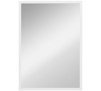 HOMCOM Espejo de Pared, 70x50 cm, Espejo de Baño Rectangular, Decorativo para Salón, Entrada, Pasillo, Horizontal o Vertical, Blanco