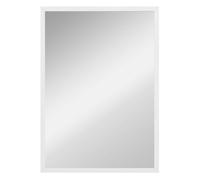HOMCOM Espejo de Pared, 70x50 cm, Espejo de Baño Rectangular, Decorativo para Salón, Entrada, Pasillo, Horizontal o Vertical, Blanco