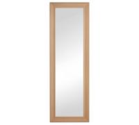 HOMCOM Espejo de Pared Cuerpo Entero 163x53,5 cm Espejo Colgante Grande de Madera Decoración para Salón Dormitorio Natural