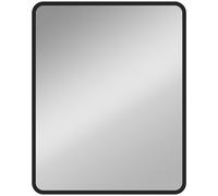 HOMCOM Espejo de pared rectangular 50 x 40 cm, espejo decorativo moderno con marco de metal para salón, entrada, pasillo, negro Aosom España