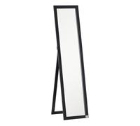 HOMCOM Espejo de Cuerpo Entero Espejo de Pie o de Pared de Estilo Moderno para Pasillo Dormitorio 37x48x152 cm Negro Aosom España