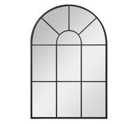 HOMCOM Espejo Decorativo de Pared 60x91cm Espejo de Ventana de Metal para Salón Dormitorio Entrada Estilo Moderno Negro Aosom España