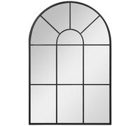 HOMCOM Espejo Decorativo de Pared 60x91cm Espejo de Ventana de Metal para Salón Dormitorio Entrada Estilo Moderno Negro Aosom España