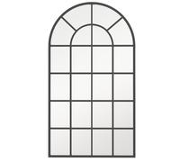 HOMCOM Espejo Decorativo de Pared Moderno Espejo de Pared 65x110 cm Marco de Metal para Salón Entrada Pasillo Negro
