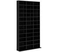 HOMCOM Estante de Almacenamiento CD/DVD Mueble de Almacenamiento para 1116 CDs 36 Compartimentos Ajustables en Altura 102x24x195 cm Aosom España