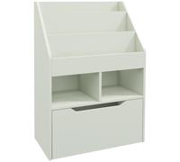 HOMCOM Estante para Niños con Cajón Estante de Libros con Estantes 60x29,9x90 cm Verde Aosom España