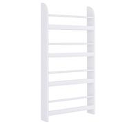 HOMCOM Estantería de Pared de Libros con 4 Estantes 59x12x113 cm Blanco