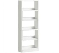 HOMCOM Estantería Expandible 5 Niveles Giratoria 350° Ancho Ajustable Convertible en en L Recta o Compacta 111,5x23,8x163,7 cm Aosom España