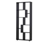 HOMCOM Estantería Moderna, Biblioteca Estrecha con 8 Estantes, Librería para Salón, Dormitorio, Estudio, Oficina, 70x24x178 cm, Negro