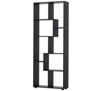 HOMCOM Estantería Moderna, Biblioteca Estrecha con 8 Estantes, Librería para Salón, Dormitorio, Estudio, Oficina, 70x24x178 cm, Negro Negro