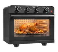 HOMCOM Freidora de aire 36L horno mini con convección, bandeja, rejilla