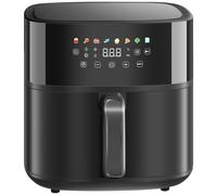HOMCOM Freidora de Aire 8 L 1700 W Circulación de Aire Caliente a 360° Temperatura Regulable 80-200°C 8 Programas Negro