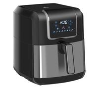 HOMCOM Freidora sin Aceite 6,5L 1700W Freidora de Aire 8 Programas Pantalla LED Táctil Temperatura Ajustable 36,5x29x33,8 cm Negro Aosom España