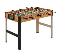 HOMCOM Futbolín para Niños de 7+ Años de Madera 2 Bolas 118x104x69 cm Negro