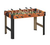 HOMCOM Futbolín con Soporte para Niños de +7 Años con 2 Bolas Marcadores 22 Jugadores para Familias 118x104x69 cm Negro Aosom España