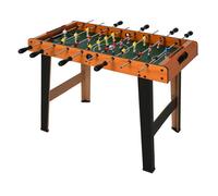 HOMCOM Futbolín Mesa Fútbol Mesa 22 Jugadores Incluidos Tablas Puntuación Agarres Cómodos 84,5x40x61,2 cm Madera Negro Aosom España