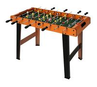 HOMCOM Futbolín para Niños de Madera Juego de Mesa de Fútbol con 22 Jugadores 2 Marcadores 22 Jugadores Patas de Mesa Largas y Cortas 84,5x40x61,2 cm Madera y Negro