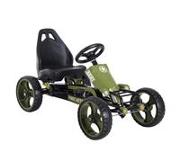 HOMCOM Go-Kart a Pedales para Niños +3 Años con Freno Carga Máx. 35kg Green