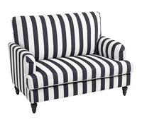HOMCOM Gran sillón de salón 115x82x82 cm Negro y Blanco