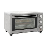 HOMCOM Horno Eléctrico de Sobremesa Horno Sobremesa de 21L 1400W Mini Horno Eléctrico con Temporizador hasta 60min y Temperatura Regulable hasta 230℃ Plateado